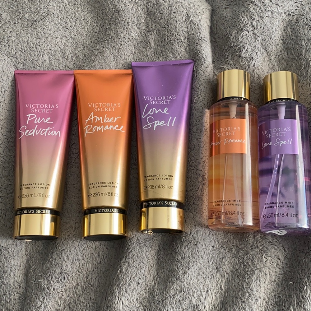 VS lotion and perfume